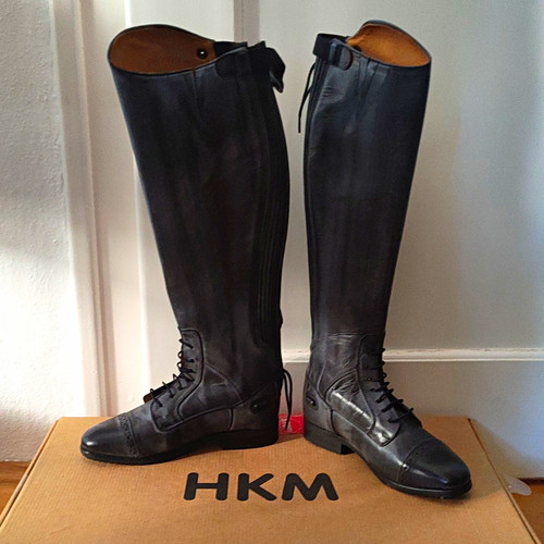 Hkm reitstiefel leder schwarz - hkm,